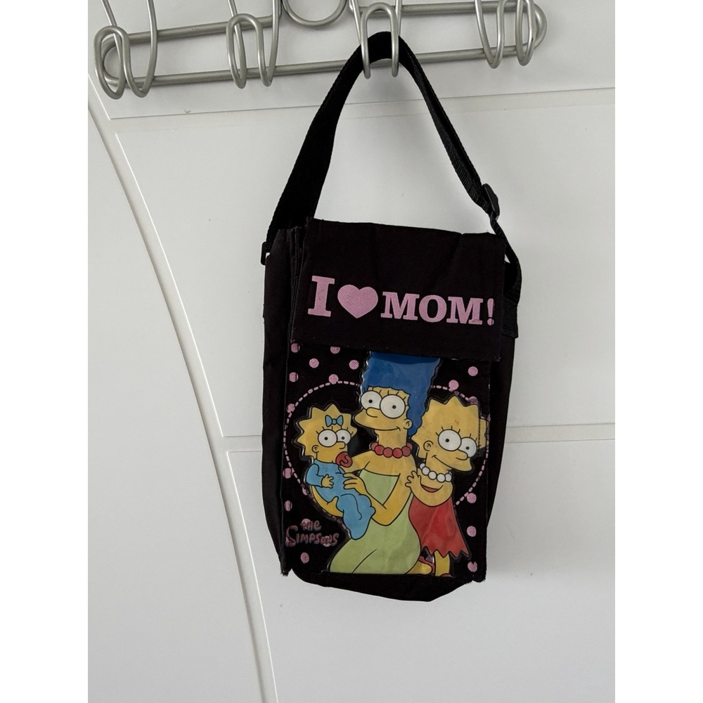 The Simpsons Lunch Bag Unisex OS Black Vintage Marge I Love Mom Insulated Vinyl